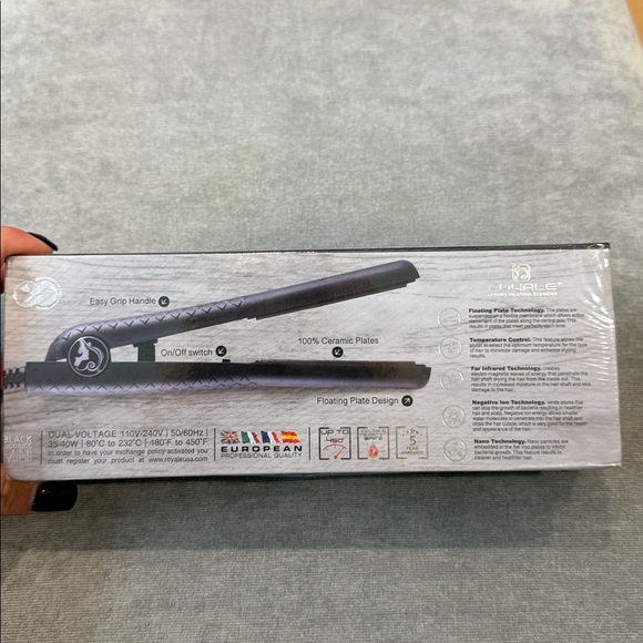 Royale Mini Ceramic Tourmaline Flat Iron Hair Straightener - Picture 4 of 5